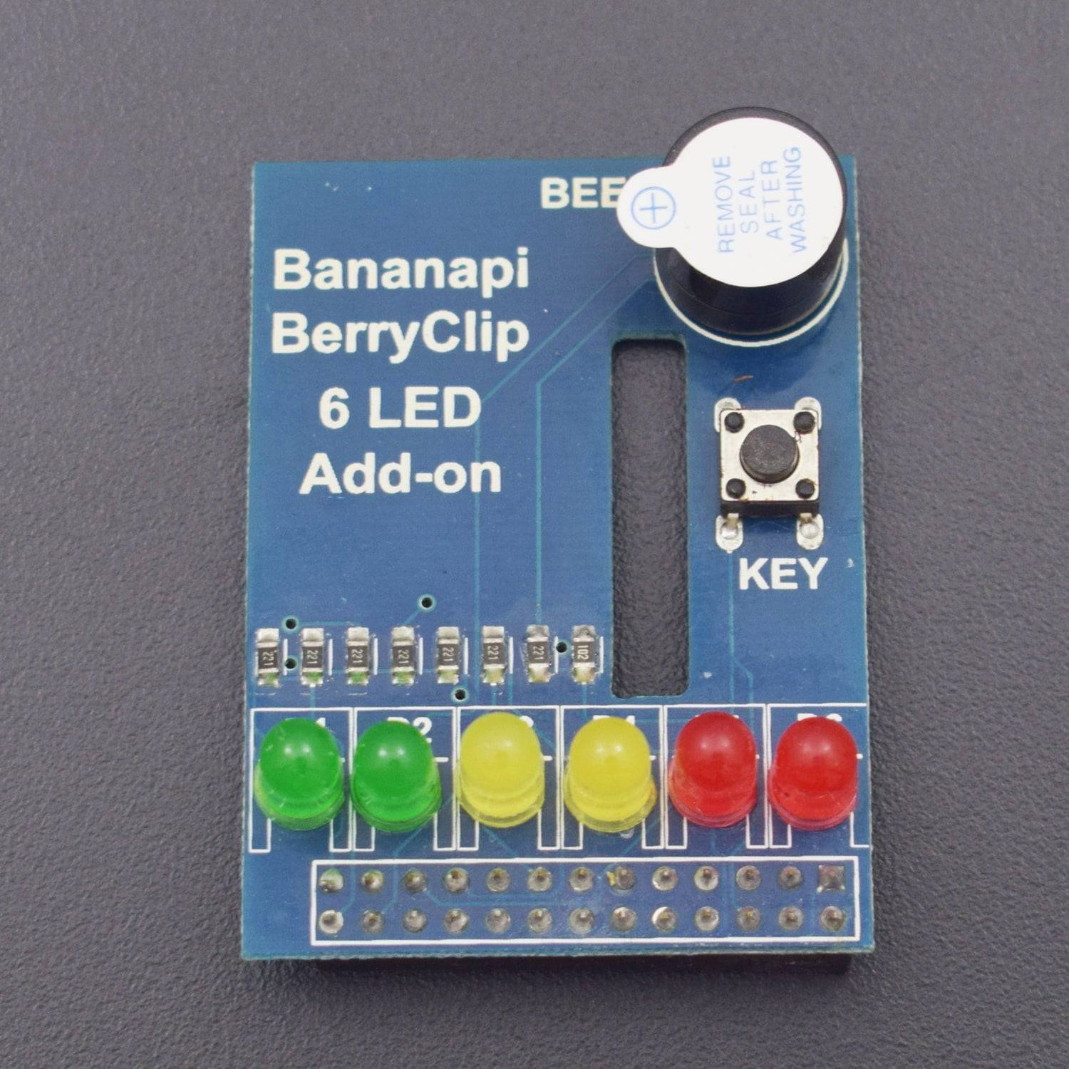 Berryclip 6 led add-on DIY board expand module for Banana Pi Raspberry pi berryclip board - NA141