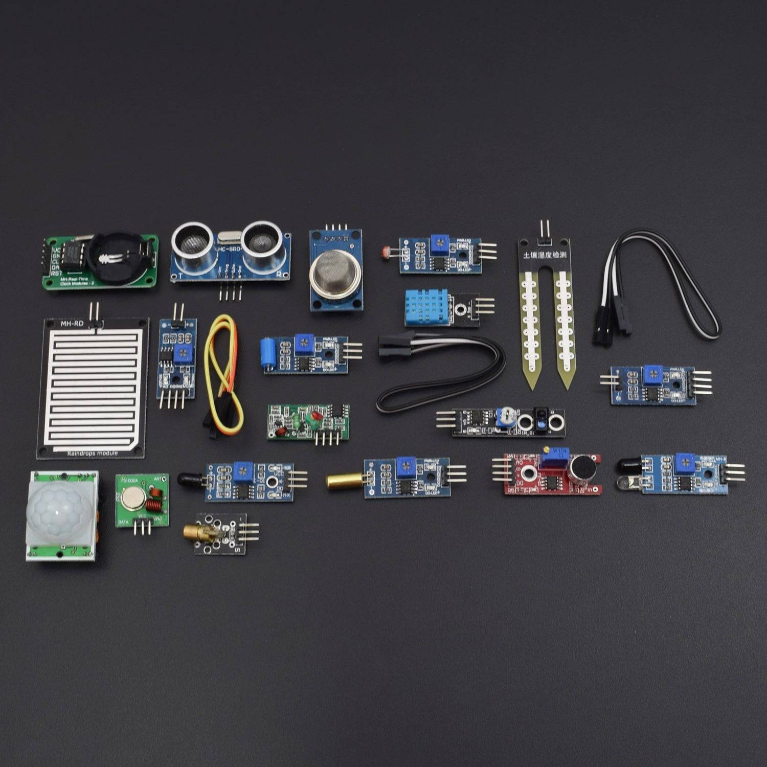 16 in 1 Sensor Kit Learning Package for Arduino UNO R3 Mega2560 Nano Raspberry Pi - RS625