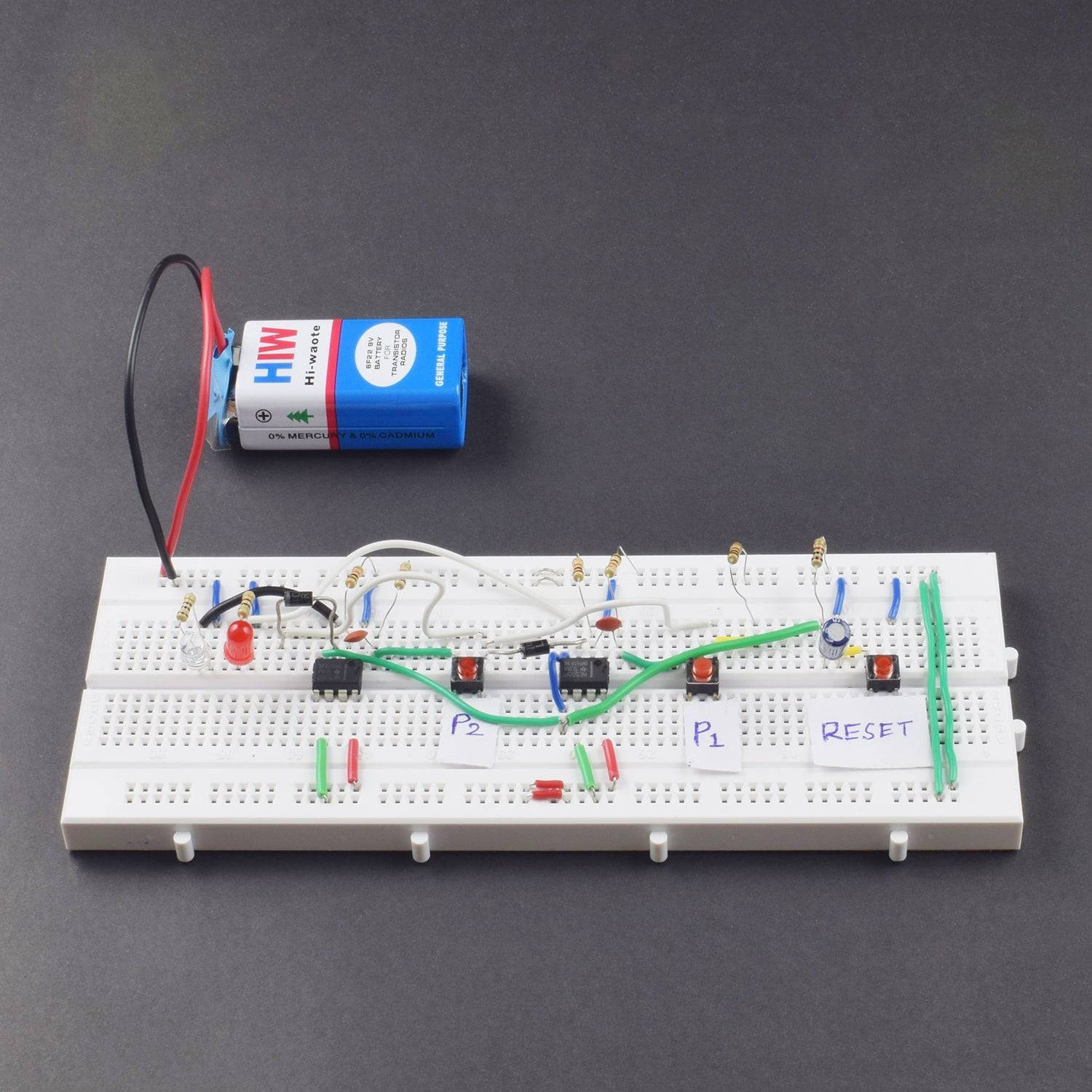 Make a FASTEST FINGER FIRST GAME using 555 Timer IC - KT957