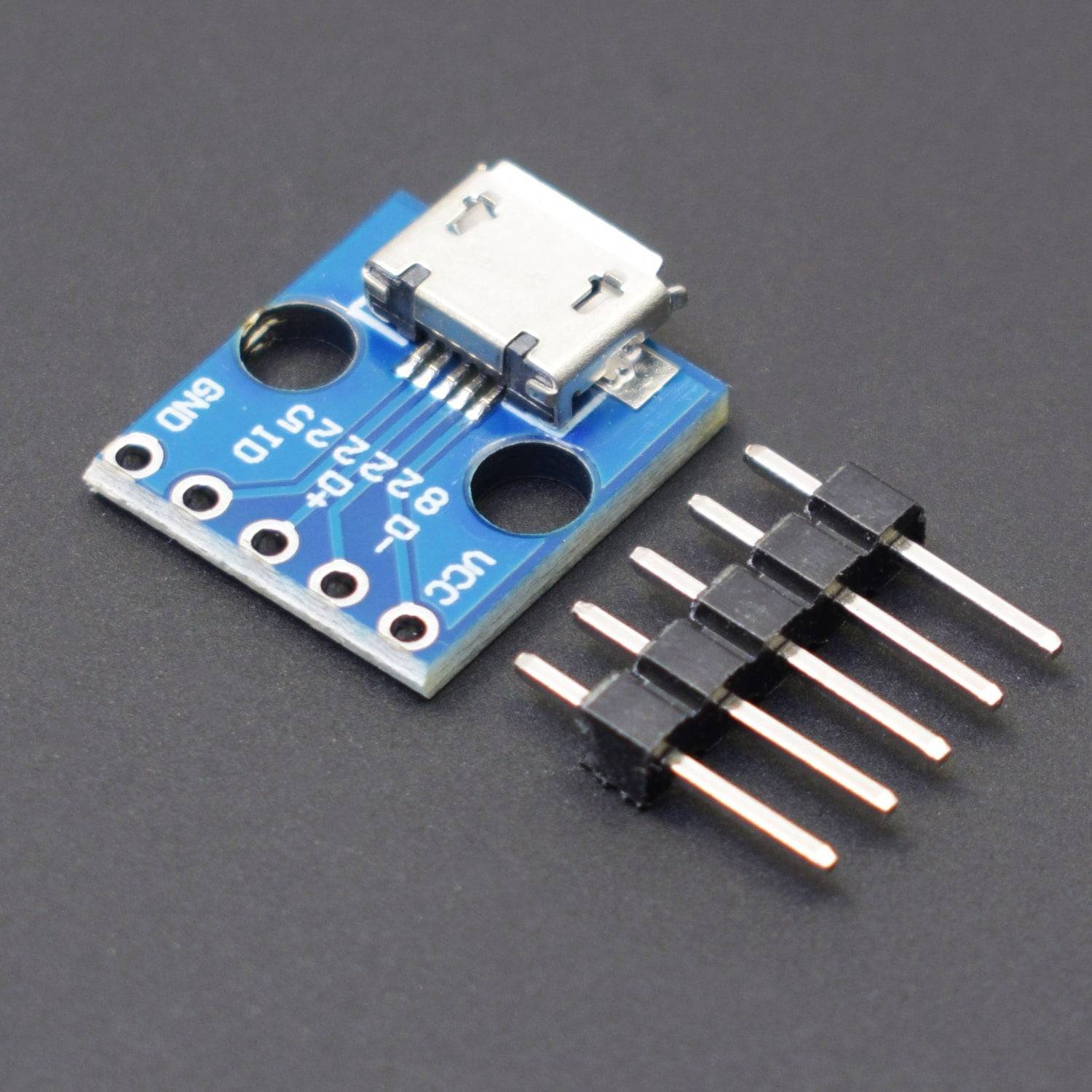 Micro USB to DIP 5-Pin Pinboard 2.54mm Power Adapter Board 5V Breakout Converter Module for DIY - AA167 ( RS3633 )