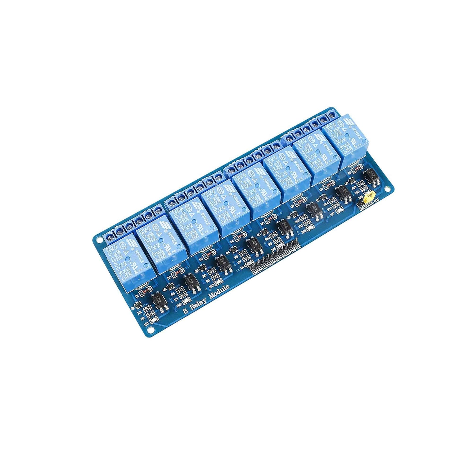 5V 8 Channel Relay Module 8 Channel 5V Relay Module with Optocoupler for Arduino Raspberry Pi DSP AVR PIC ARM - RC024