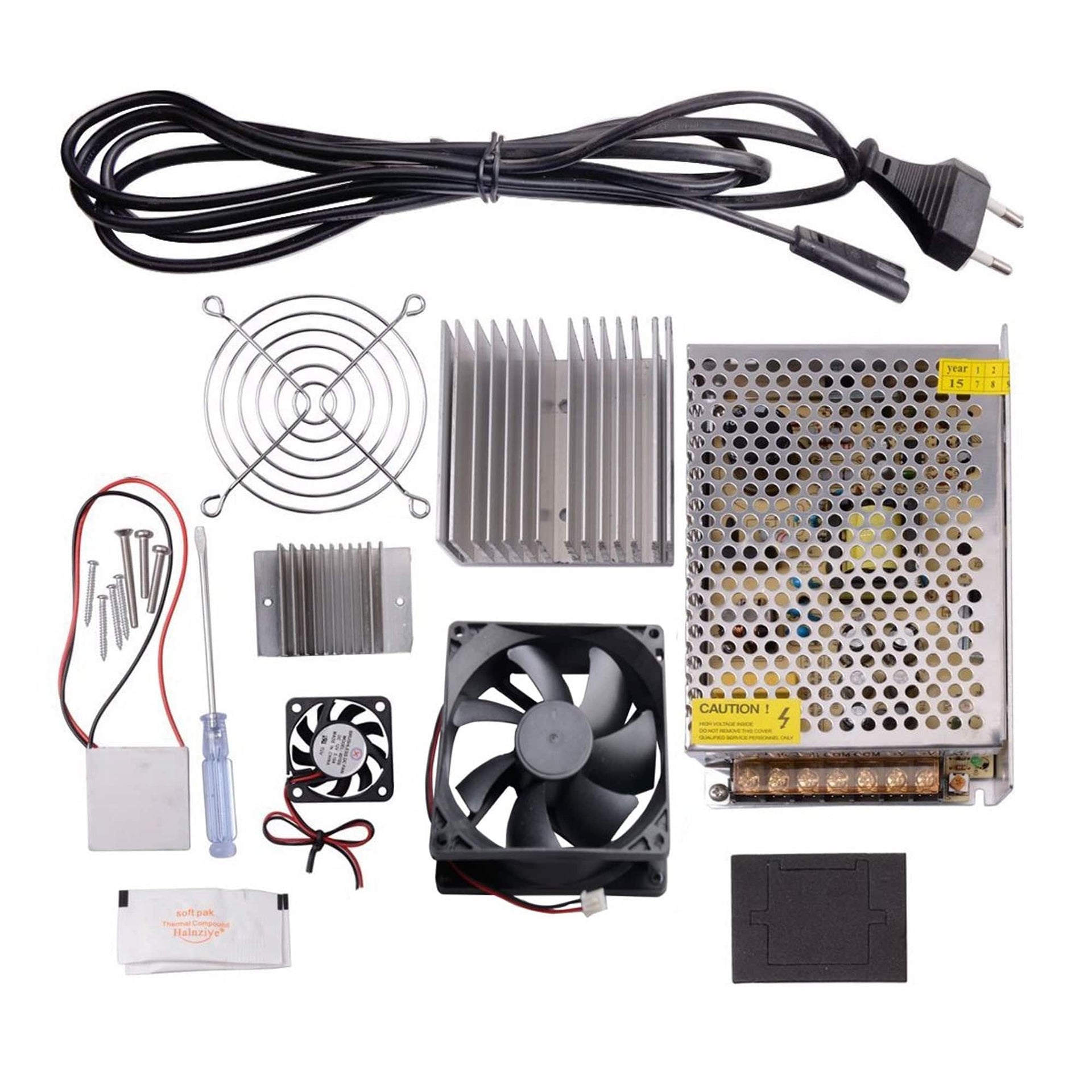 12706 Peltier Kit Thermoelectric Cooler Peltier Tec1-12706 Kit Cold Plate Refrigeration Space Cooling Study Kit 12706 Peltier Kit - RS1219