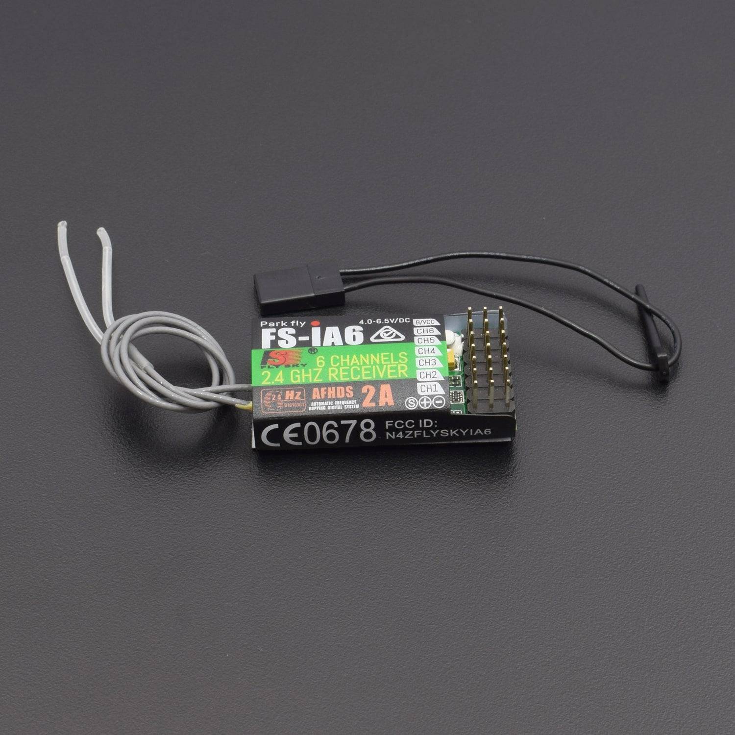 2.4G Flysky FS-i6 6 Ch Receiver PPM Output with iBus Port Compatible Flysky i4 i6 i10 Transmitter - RS401