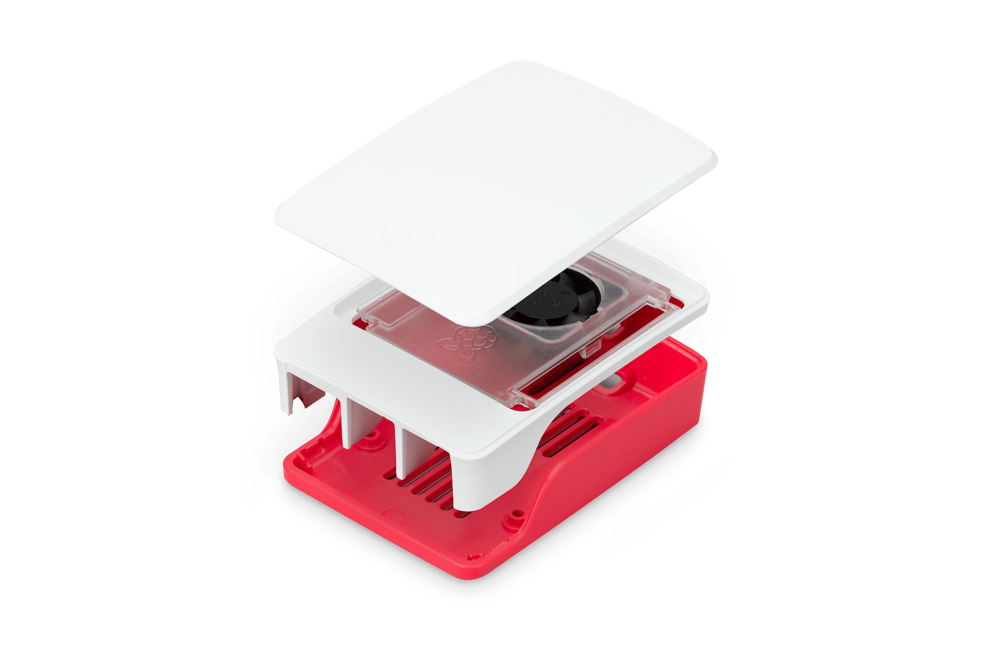 Officiel Raspberry Pi 5 Case - Rød/Hvid