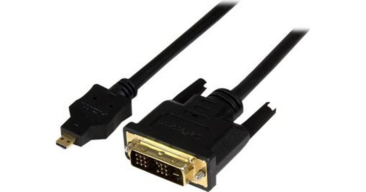 Micro HDMI til DVI-kabel - 1m - Sort