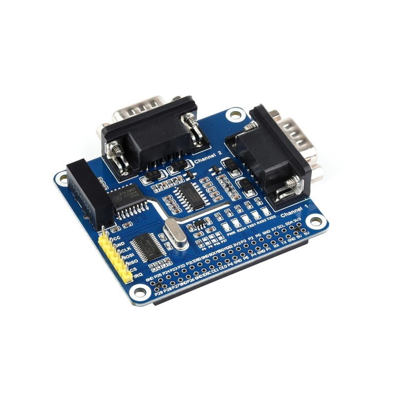2-Kanal Isoleret RS232 HAT til Raspberry Pi