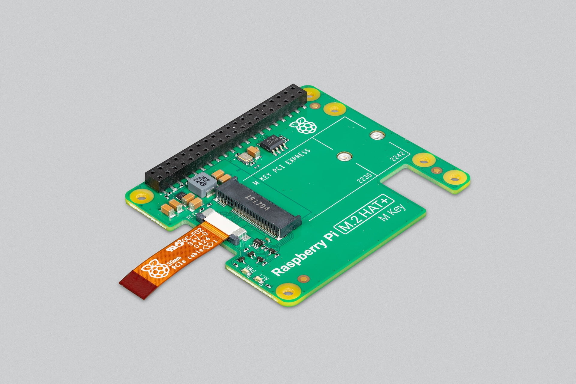 Raspberry Pi M.2 HAT+ til Raspberry Pi 5