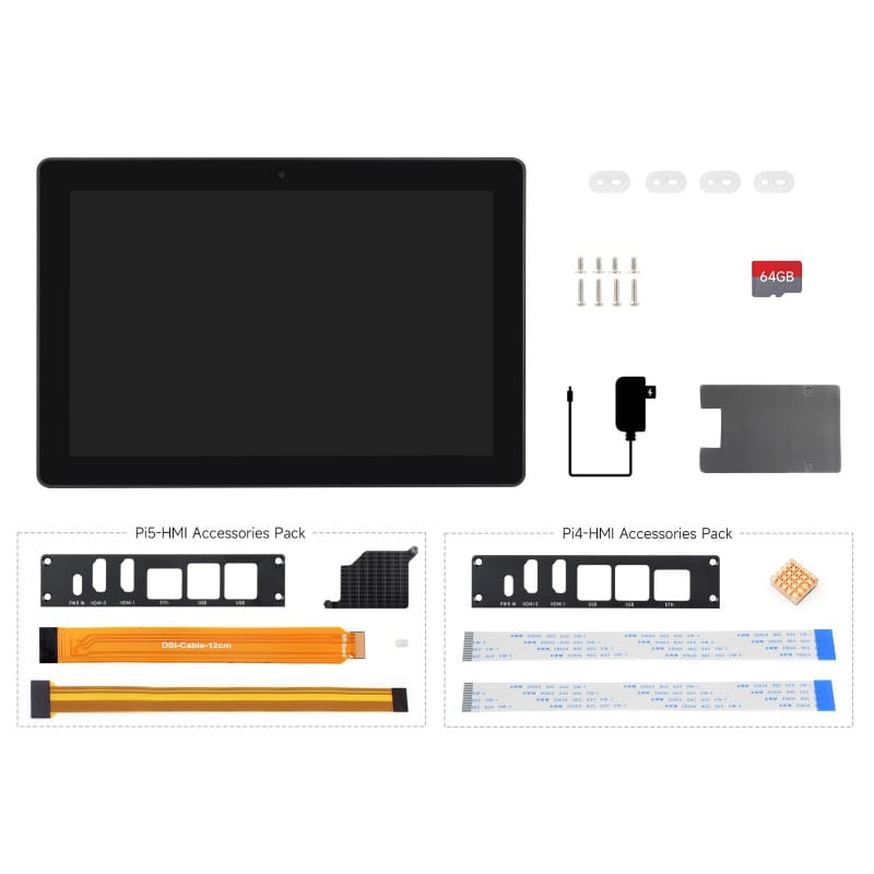 Waveshare Industrial HMI All-in-one Touch Display til Raspberry Pi 4/5