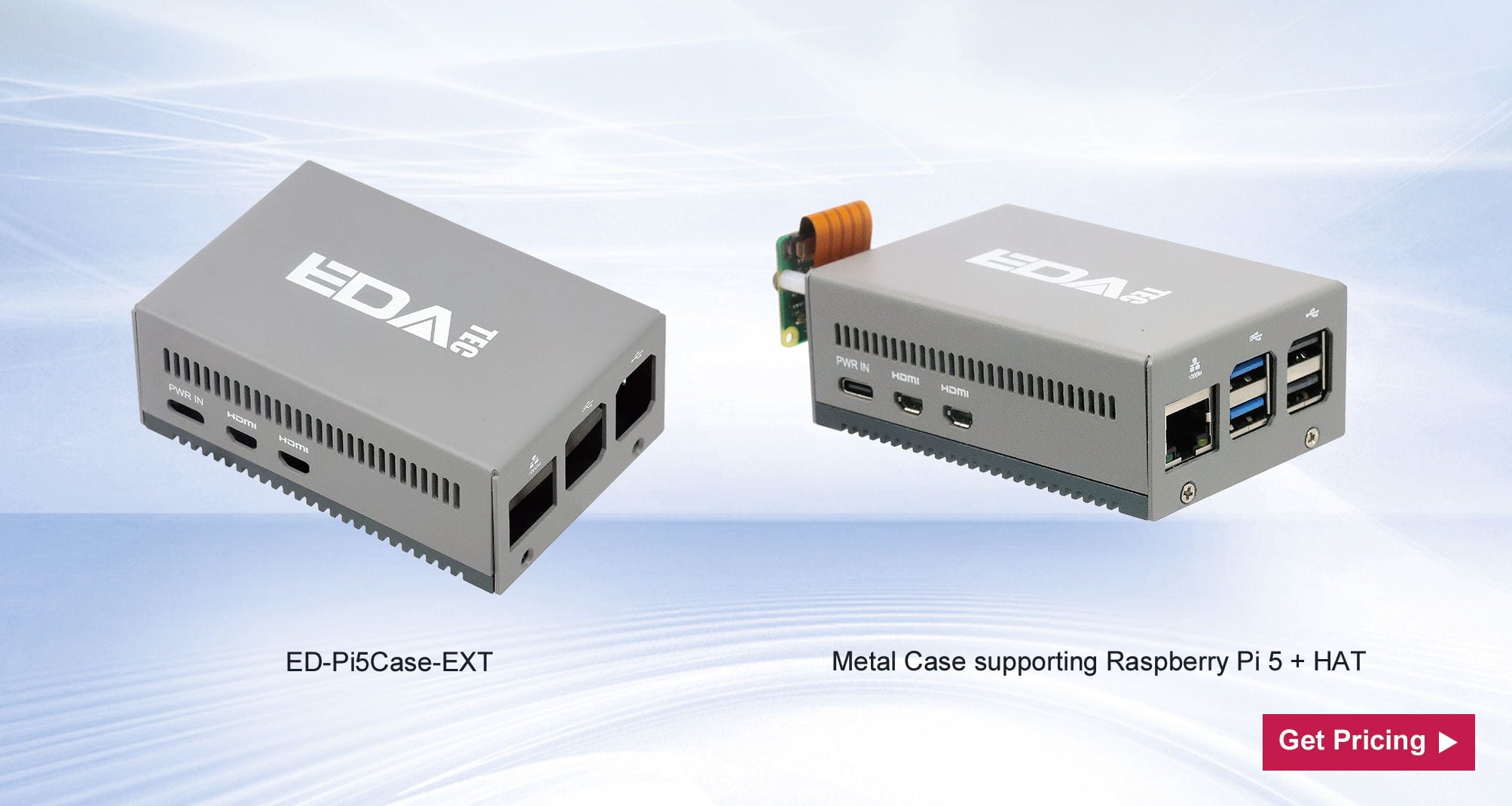 Edatec Pi 5 Metal Case EXT