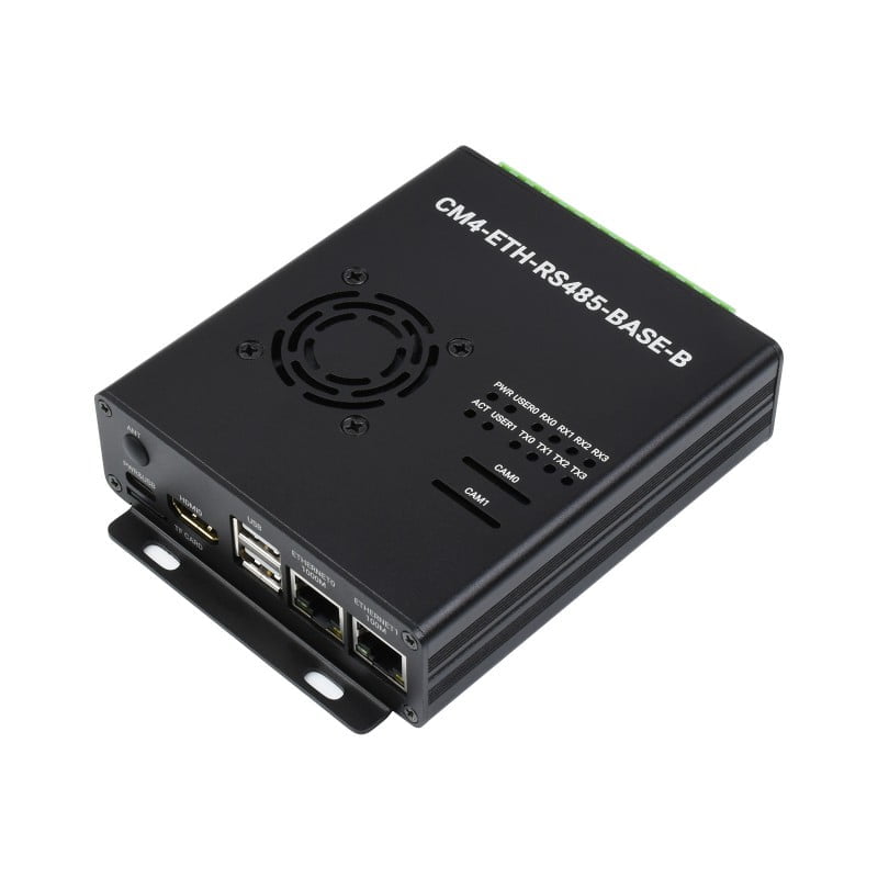 Waveshare Dual ETH RS485 Mini-Computer baseret på CM4