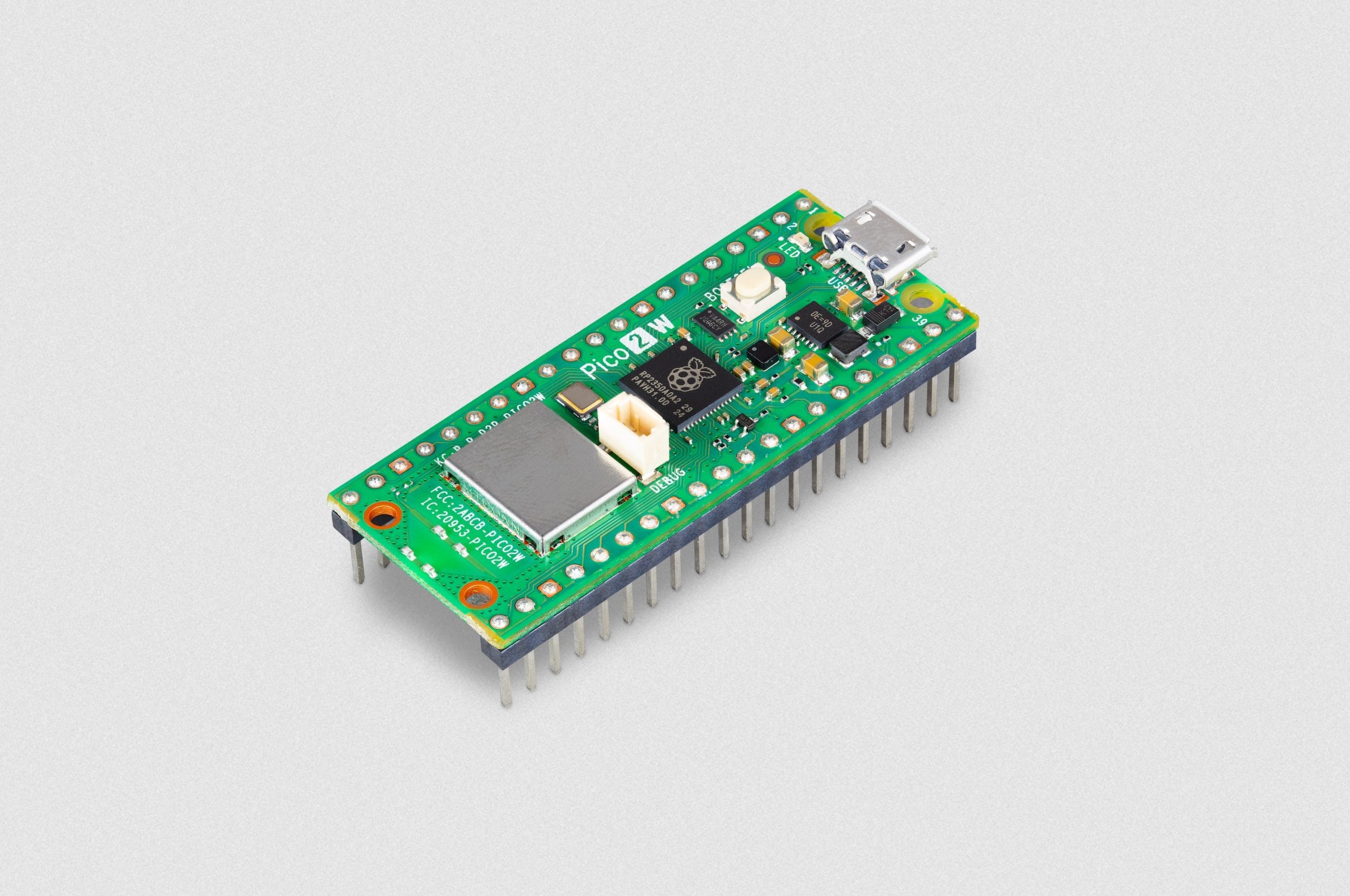 Raspberry Pi Pico 2 W H (med headers)