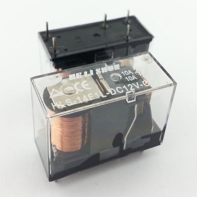 12 V 10 A Tek Kontak Röle - HLS-14F1L-DC12V-C