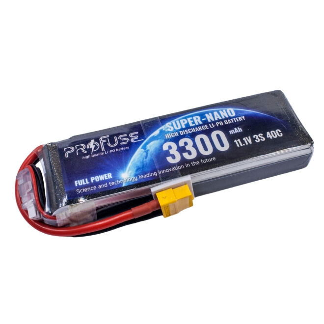 11.1 V 3S Lipo Batarya-Pil 3300 mAh 40C