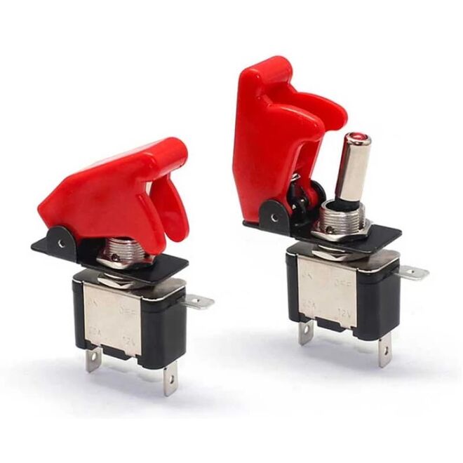 Missile Switch - Kırmızı Kapaklı On-Off Anahtar