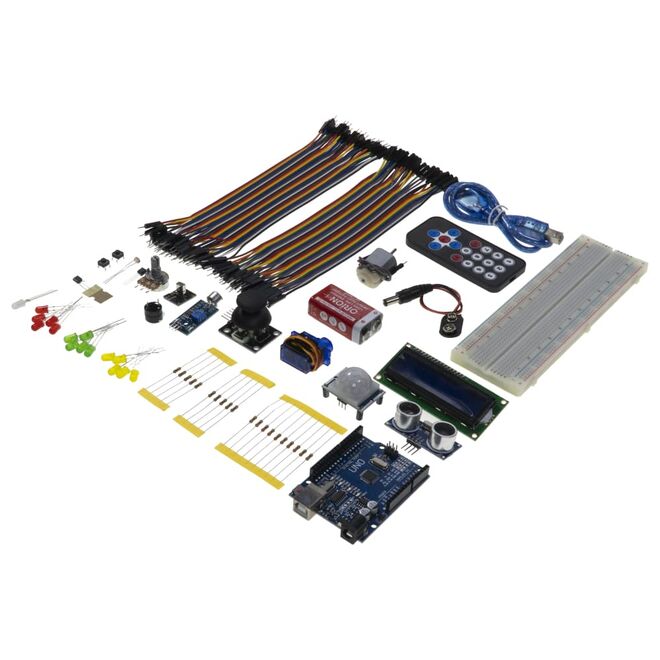 Arduino ile Uyumlu Süper Başlangıç Seti Uno Rev3 (E-Kitap Hediyeli ve Videolu)