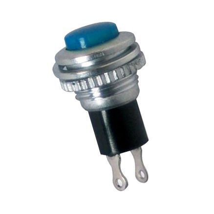 IC179 Metal Renkli Yaylı Buton - Mavi