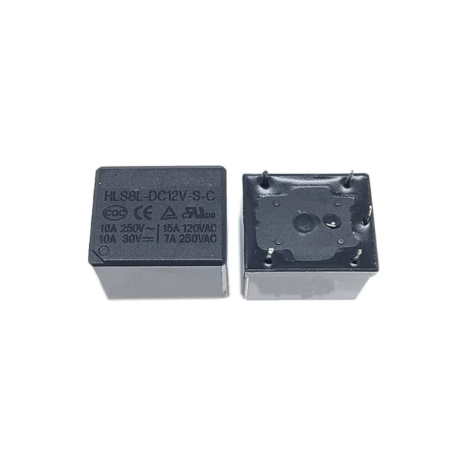 12 V 10 A Tek Kontak Röle - HLS8L-DC12V-S-C