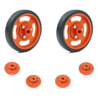 60x11 mm Turuncu Renk Geçmeli Tekerlek Seti