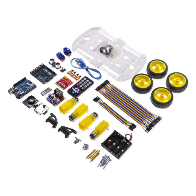 REX Discovery Serisi 4WD Arduino Araba Kiti - Bluetooth Robot Araç Seti