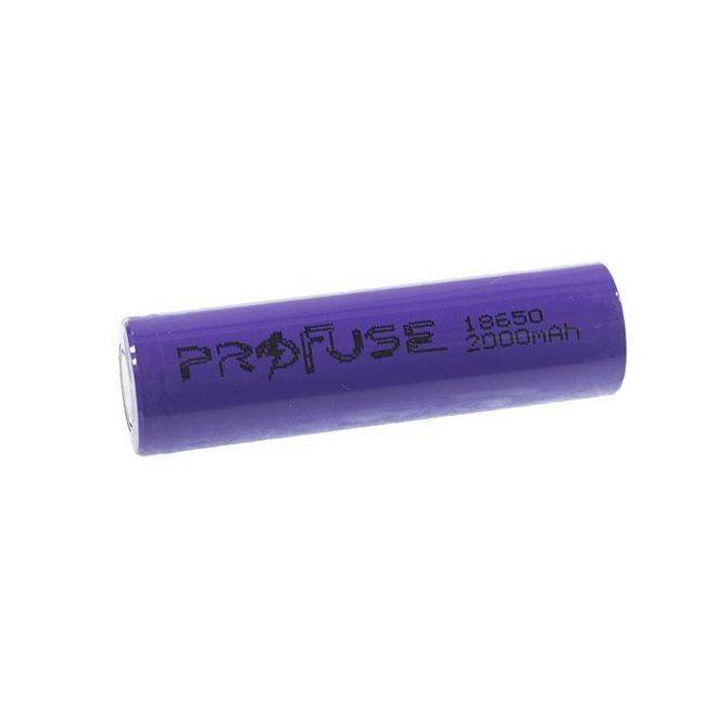 18650 3.7 V 2000 mAh Li-ion Şarjlı Pil Kutup Başsız