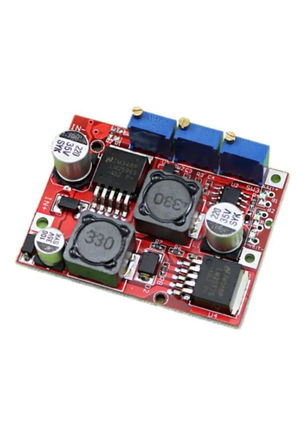 DC-DC Ayarlı Voltaj Yükseltici-Düşürücü Kartı (LM2577 + LM2596)