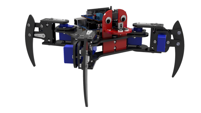 REX Discovery Serisi Quadruped (4 Bacaklı) Örümcek Robot - Elektroniksiz