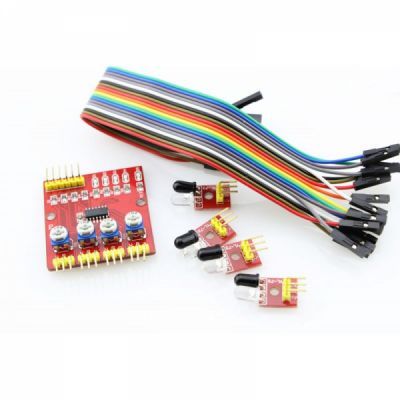 4'lü Çizgi İzleyen Sensör Seti - 4 Way Tracking Module