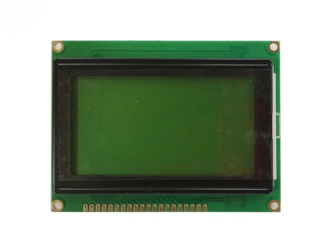 128x64 Grafik LCD, Yeşil Üzerine Siyah