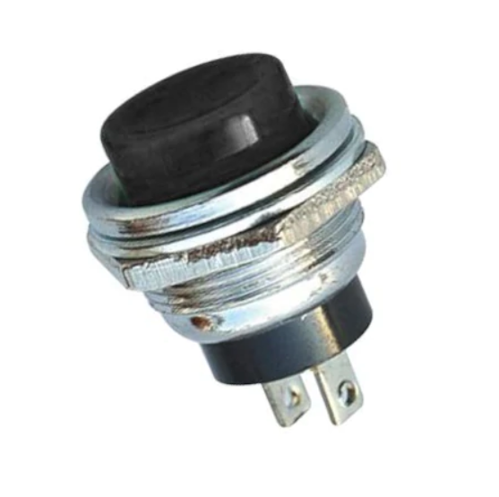 IC180 Metal Büyük Renkli Buton - Siyah