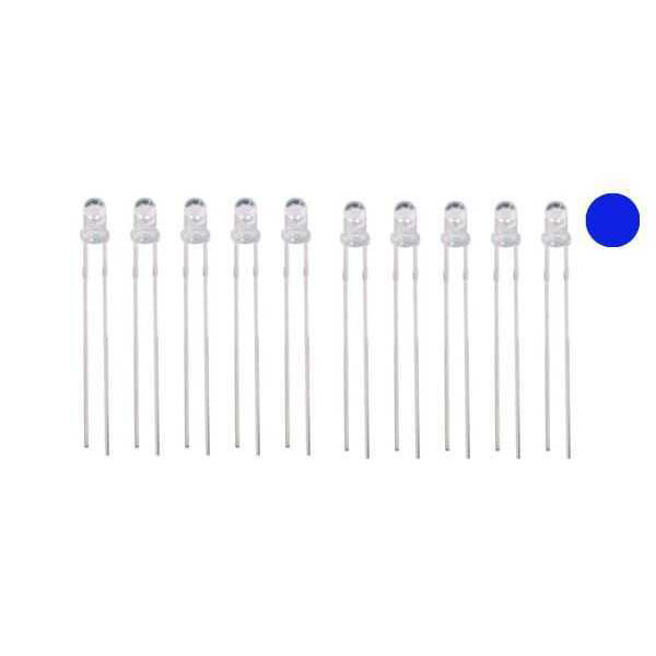 3 mm Şeffaf Mavi Led Paketi