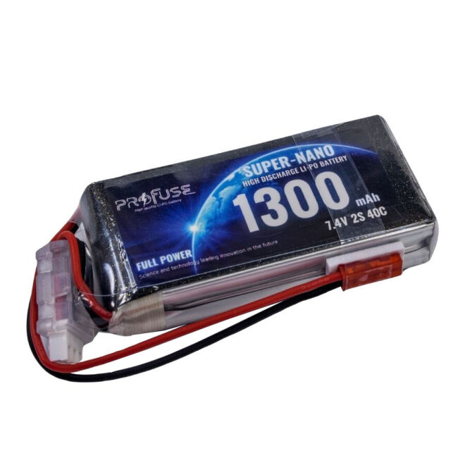 7.4 V 2S Lipo Batarya-Pil 1300 mAh 40C