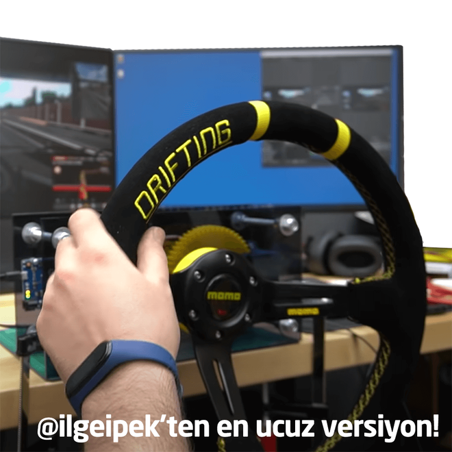 Direksiyon 3D Baskı Parçaları - DIY 900 Derece Dönebilen