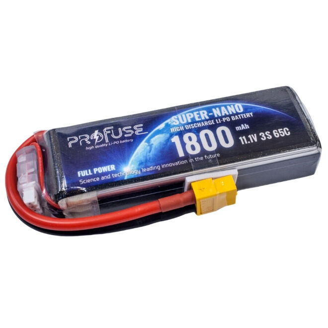 11.1 V 3S Lipo Pil-Batarya 1800 mAh 65C