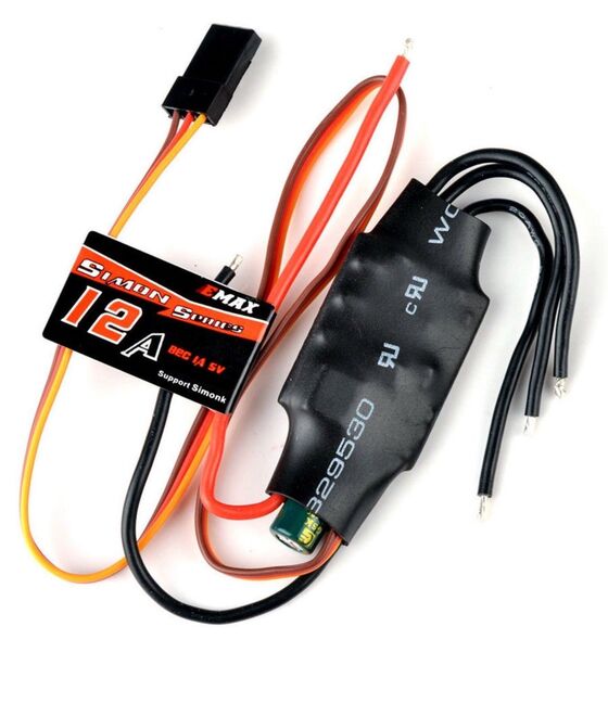 12 A 2S-4S Emax Simon Serisi ESC - 5V/1A BEC