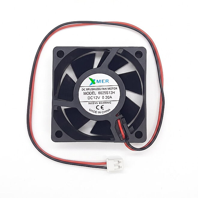 60x60x25 mm Fan - 12 V 0.20 A