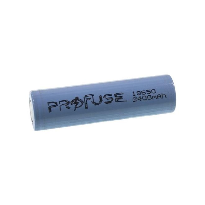 18650 3.7 V 2400mAh Li-ion Şarjlı Pil Kutup Başsız