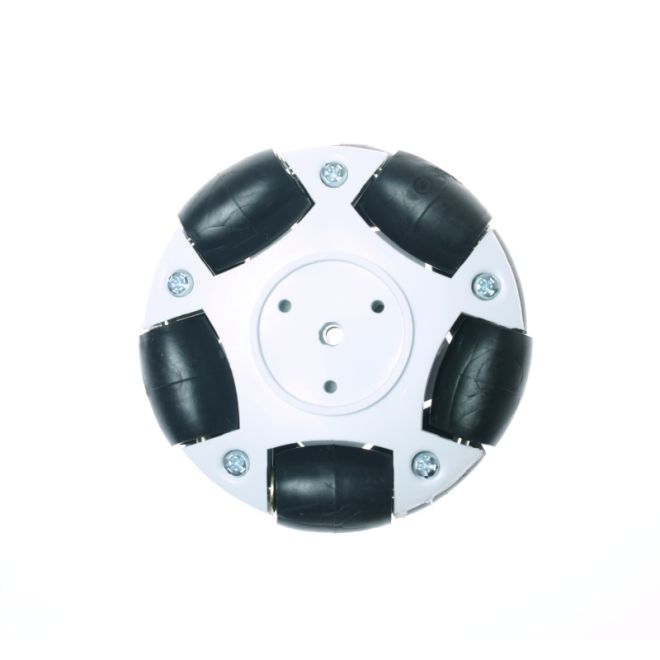 60mm Plastik Omni Tekerlek - Beyaz