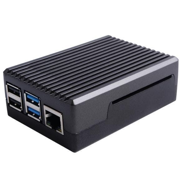 Raspberry Pi 4 Alüminyum Muhafaza Kutusu (Soğutmalı) - Siyah