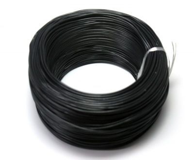 100 Metre Tek Damarlı Montaj Kablosu 24 AWG - Siyah