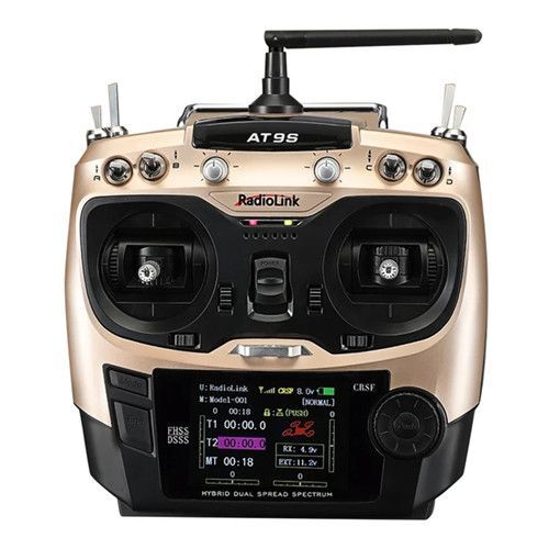 Radiolink AT9S Pro 2.4G 12 Kanal DSSS FHSS Kumanda ve 9 Kanal R9DS Alıcı