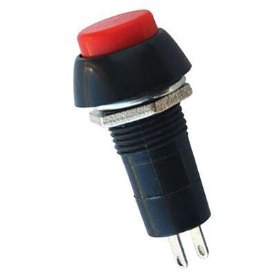 IC186 Plastik Yaylı Buton - Kırmızı
