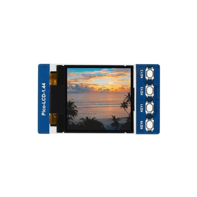 Raspberry Pi Pico 1.44inç LCD Ekran Modülü - 65K Colors, 128x128, SPI