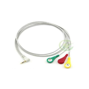Biomedikal Sensor Pad Kablosu (3 konektör) - Electrode Pads