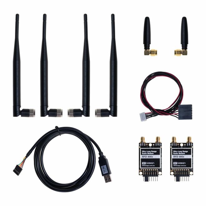 RFD900X Plus 915 Mhz Uzun Mesafe (40 km) Radyo Telemetri Seti (APM,Pixhawk Uyumlu)