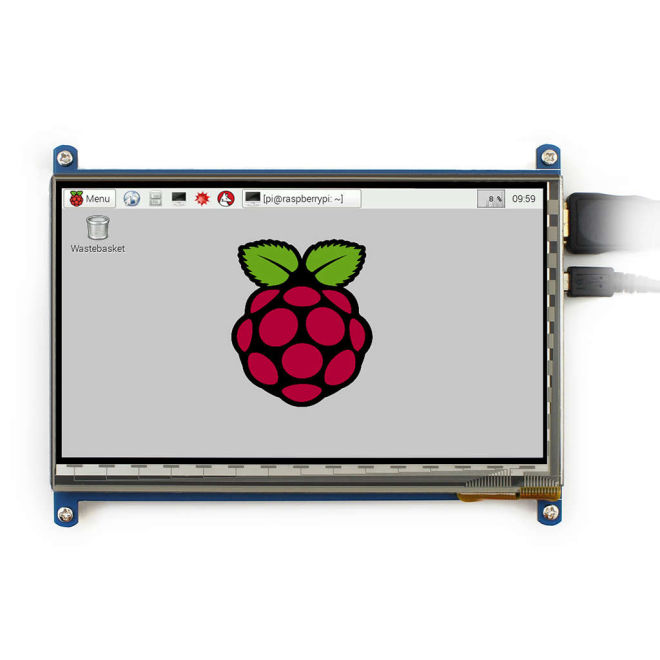 WaveShare 7 Inch HDMI Kapasitif Dokunmatik LCD Ekran - 800x480 (B)