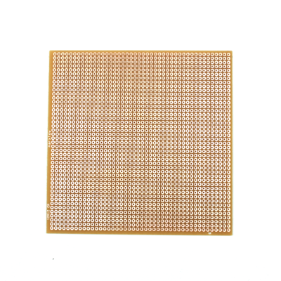 12x12 cm Delikli (Bakır) Pertinaks Tek Yüzlü