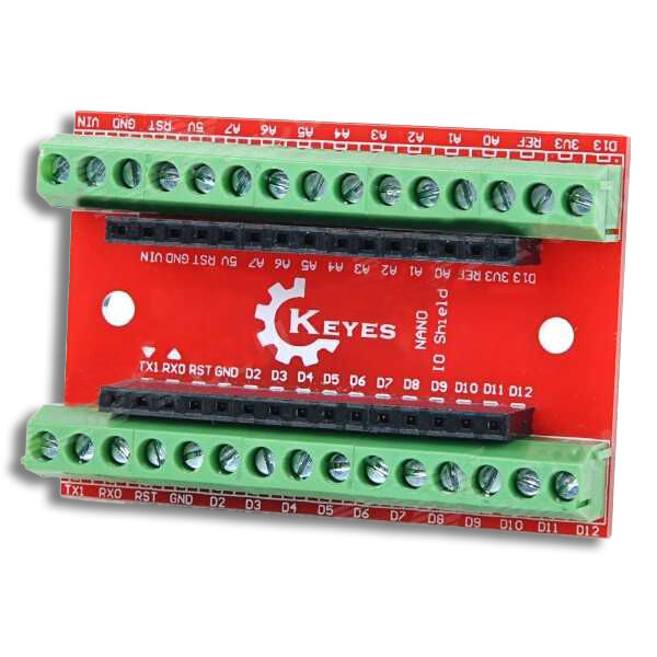 Arduino için Nano Klemens Shield - Kırmızı