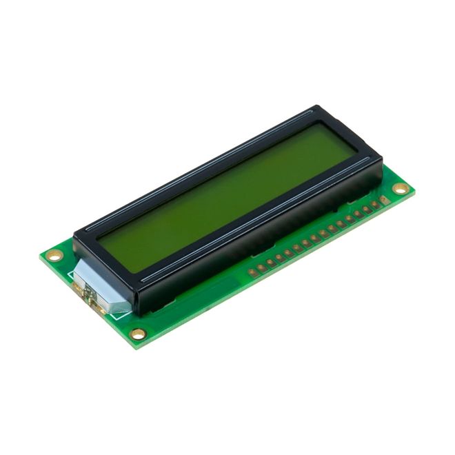 2x16 LCD Ekran - Yeşil Üzerine Siyah Çift Pin- TC1602A