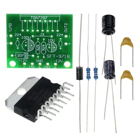 Amplificador de Áudio Estéreo 2x 15W TDA7297 – Kit DIY