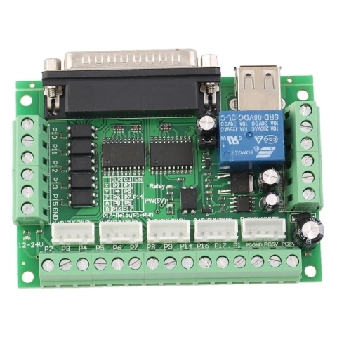Placa Interface Mach3 Controladora CNC 5 Eixos